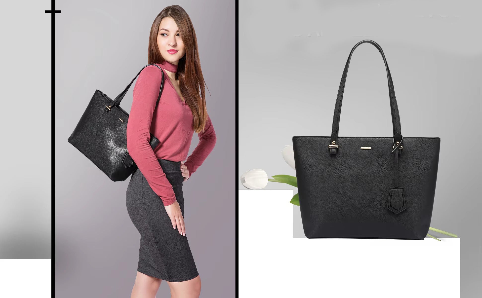 Girl's Rexine Hand Bag Set - Stylish & Versatile 3 pcs