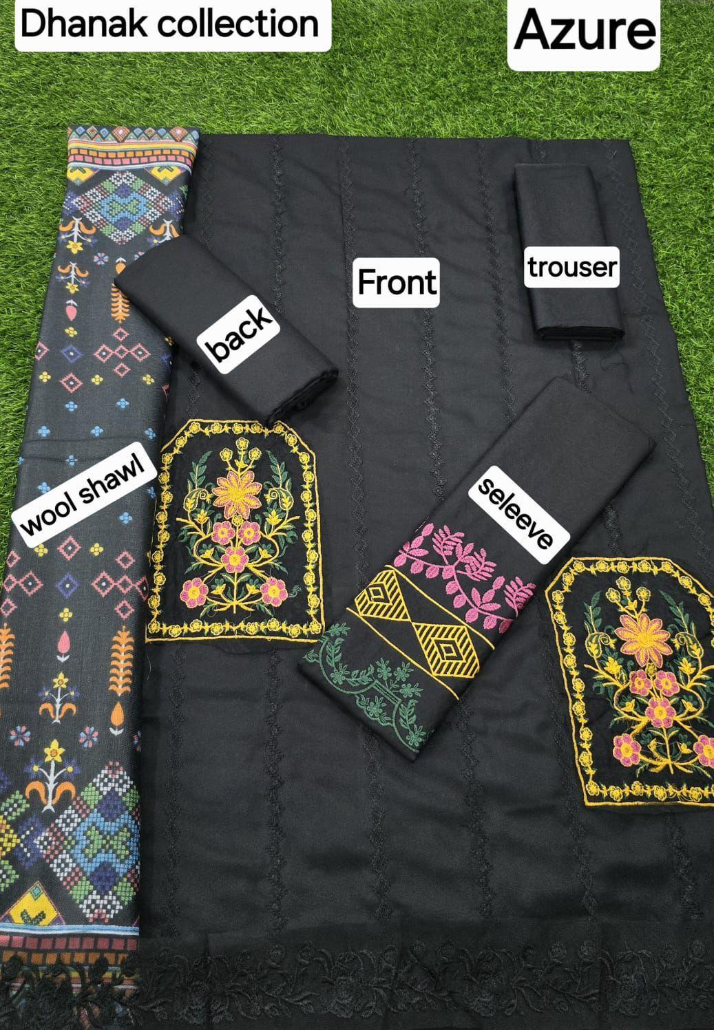 DHANAK WITH WOOL 3 pcs