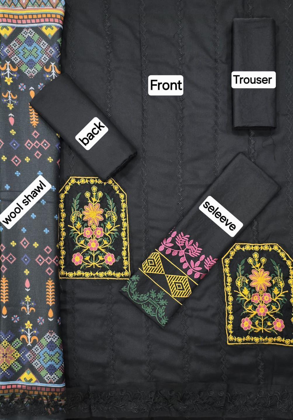 DHANAK WITH WOOL 3 pcs
