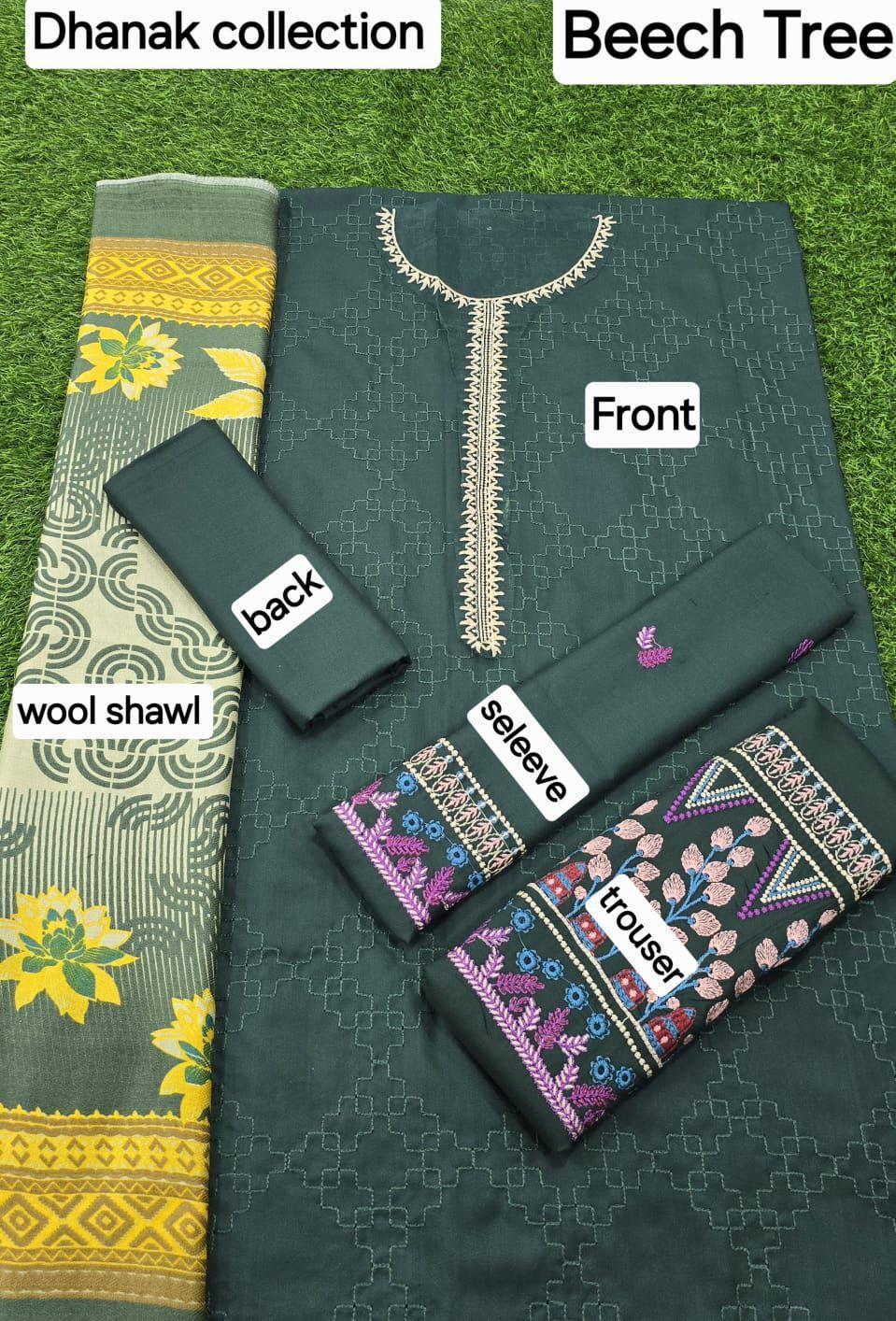 DHANAK WITH WOOL 3 pcs
