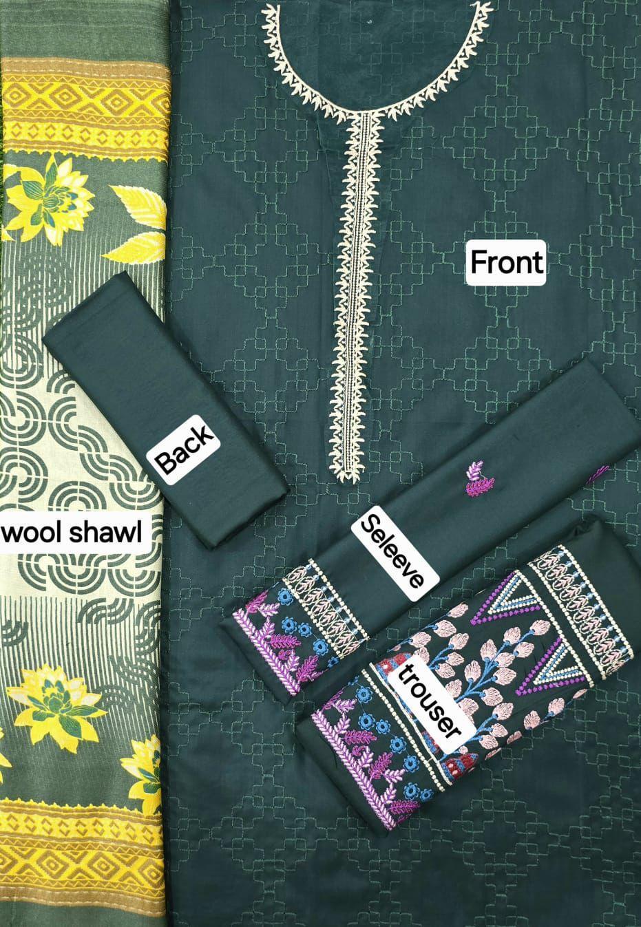 DHANAK WITH WOOL 3 pcs