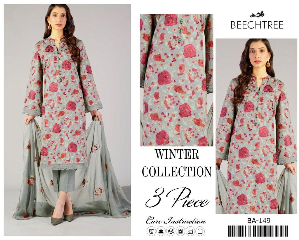 FABRIC DHANAK WITH WOOL 3 Pcs