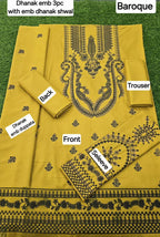 BAROQUE FABRIC DHANAK DHANAK EMB 3pc
