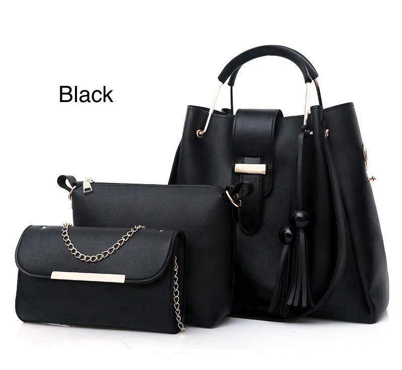 Stylish Women's Leather Hand Bag Set