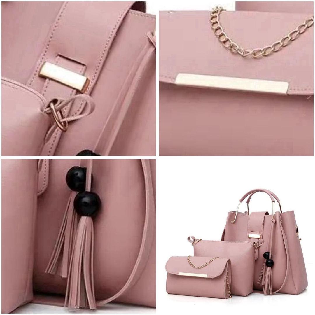 Stylish Women's Leather Hand Bag Set