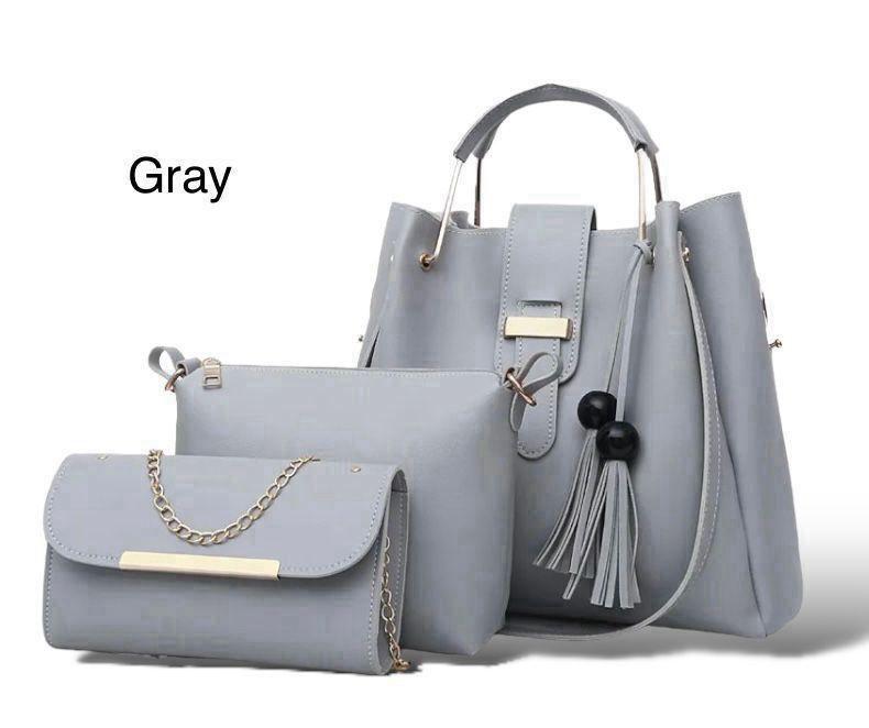 Stylish Women's Leather Hand Bag Set