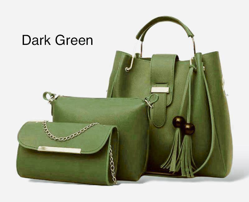 Stylish Women's Leather Hand Bag Set