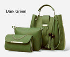 Stylish Women's Leather Hand Bag Set