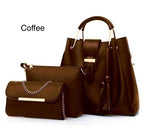 Stylish Women's Leather Hand Bag Set