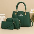 Girl's Rexine Hand Bag Set - Stylish & Versatile 3 pcs