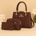 Girl's Rexine Hand Bag Set - Stylish & Versatile 3 pcs