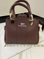Girl's Rexine Hand Bag Set - Stylish & Versatile 3 pcs