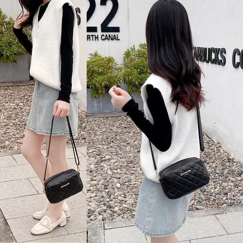 Chic Girl's PU Leather Embroidered Shoulder Bag
