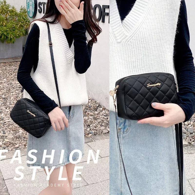 Chic Girl's PU Leather Embroidered Shoulder Bag